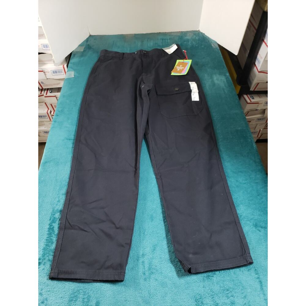 Houston White Jeans Size Medium Womens Black Cotton Pants Cargo Straight NWT